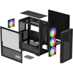 Caixa E-ATX DeepCool CH560 Digital ARGB Vidro Temperado Preta - Image 3