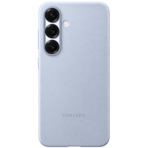 Capa de Pele Samsung Vegan Azul Clara para Galaxy S25