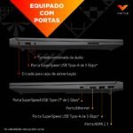 Portátil Victus by HP Gaming 15-fb2008np 15.6" FHD R5 8645HS 16GB 512GB RTX 4060 S/so Cromado Preto - Image 4