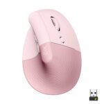 Rato Laser Logitech Lift Vertical Ergonomic Wireless/Bluetooth 4000DPI Rose