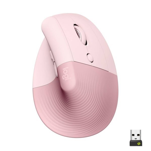 Rato Laser Logitech Lift Vertical Ergonomic Wireless/Bluetooth 4000DPI Rose