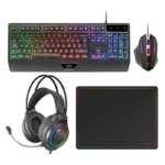 Conjunto Mars Gaming MCP124PRO RGB 4-em-1 Teclado H-Mech + Rato + Headset + Tapete Pretos (PT) - Image 2