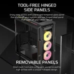 Caixa Corsair iCUE LINK 5000T LX RGB Mid Tower E-ATX Vidro Temperado Preta - Image 3