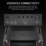 Caixa Corsair iCUE LINK 5000T LX RGB Mid Tower E-ATX Vidro Temperado Preta - Image 2
