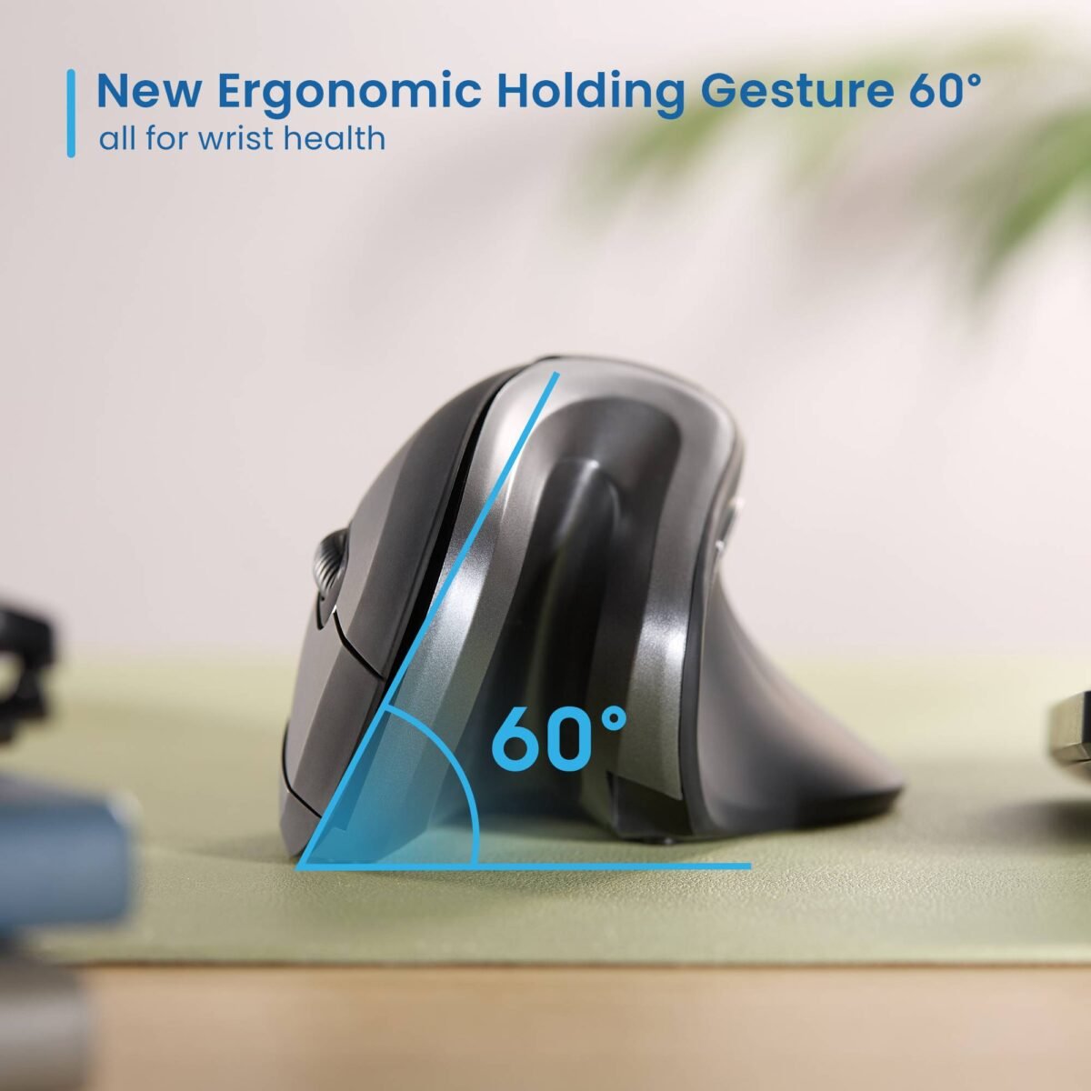 Rato Óptico Ewent EW3154 Ergonomic Vertical Wireless 3200DPI Preto - Image 6