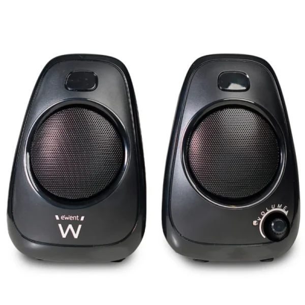 Colunas Ewent 2.0 10W Volume Control USB Preto