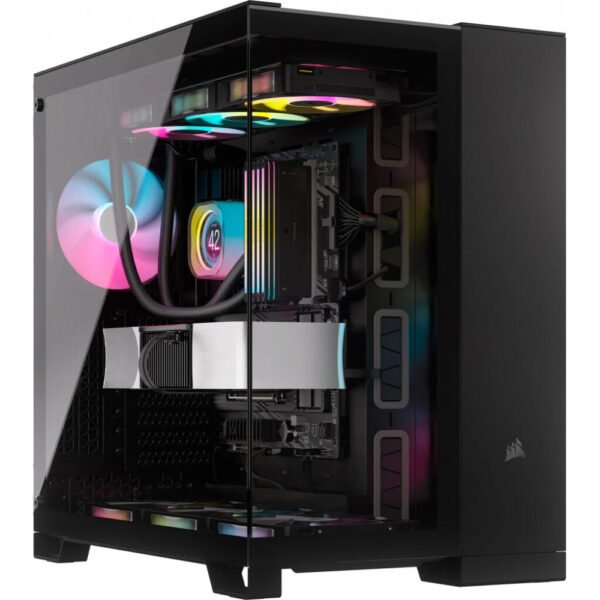 Caixa ATX Corsair iCue LINK 6500X Preta Vidro Temperado