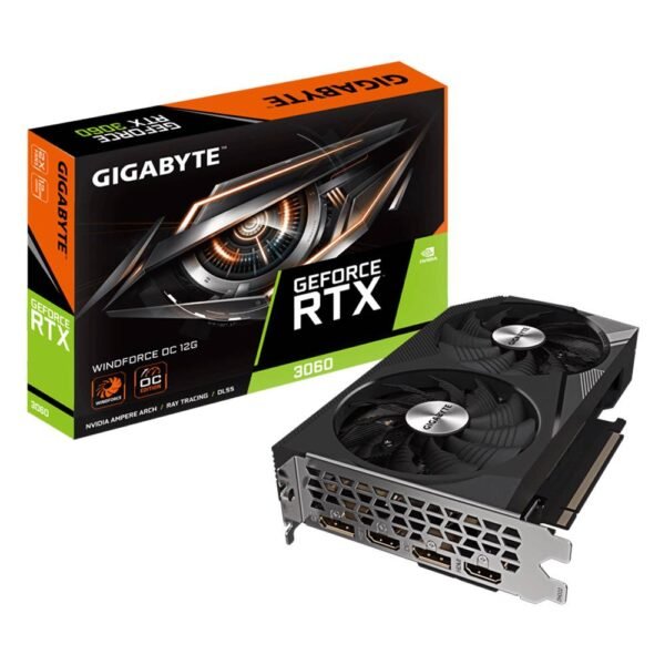 Placa Gráfica Gigabyte NVIDIA GeForce RTX 3060 "Ampere" Windforce OC 12GB GDDR6 (rev. 2.0)