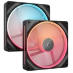 Pack Duas Ventoinhas Suplementares Corsair iCUE LINK LX140-R RGB PWM 140mm Pretas