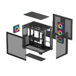 Caixa ATX DeepCool CG530 4F Vidro Temperado Preta - Image 4