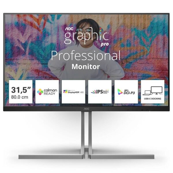 Monitor AOC Graphic Pro U32U3CV IPS 31.5" 4K UHD 16:9 60Hz 4 ms Adaptive-Sync