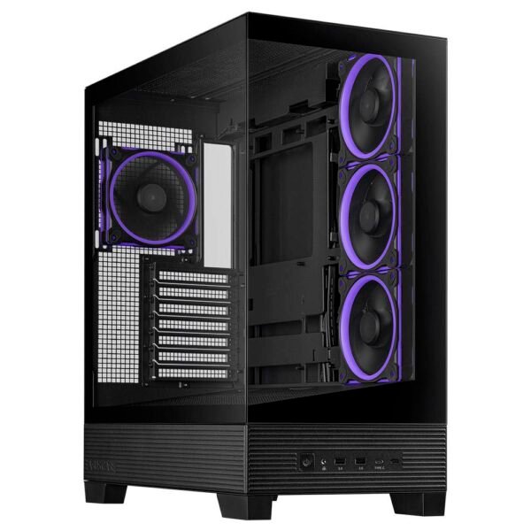 Caixa ATX Asus A31 Plus ARGB Vidro Temperado Preta