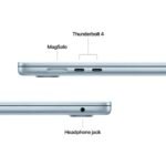 Apple MacBook Air 15.3" M4 CPU 10-core, GPU 10-core 16GB 256GB Azul-céu + Adaptador USB-C Duplo 35W - Image 4