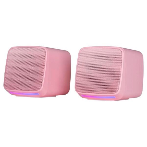 Colunas Mars Gaming MS-PRO RGB Stereo 2.0 10W Rosa