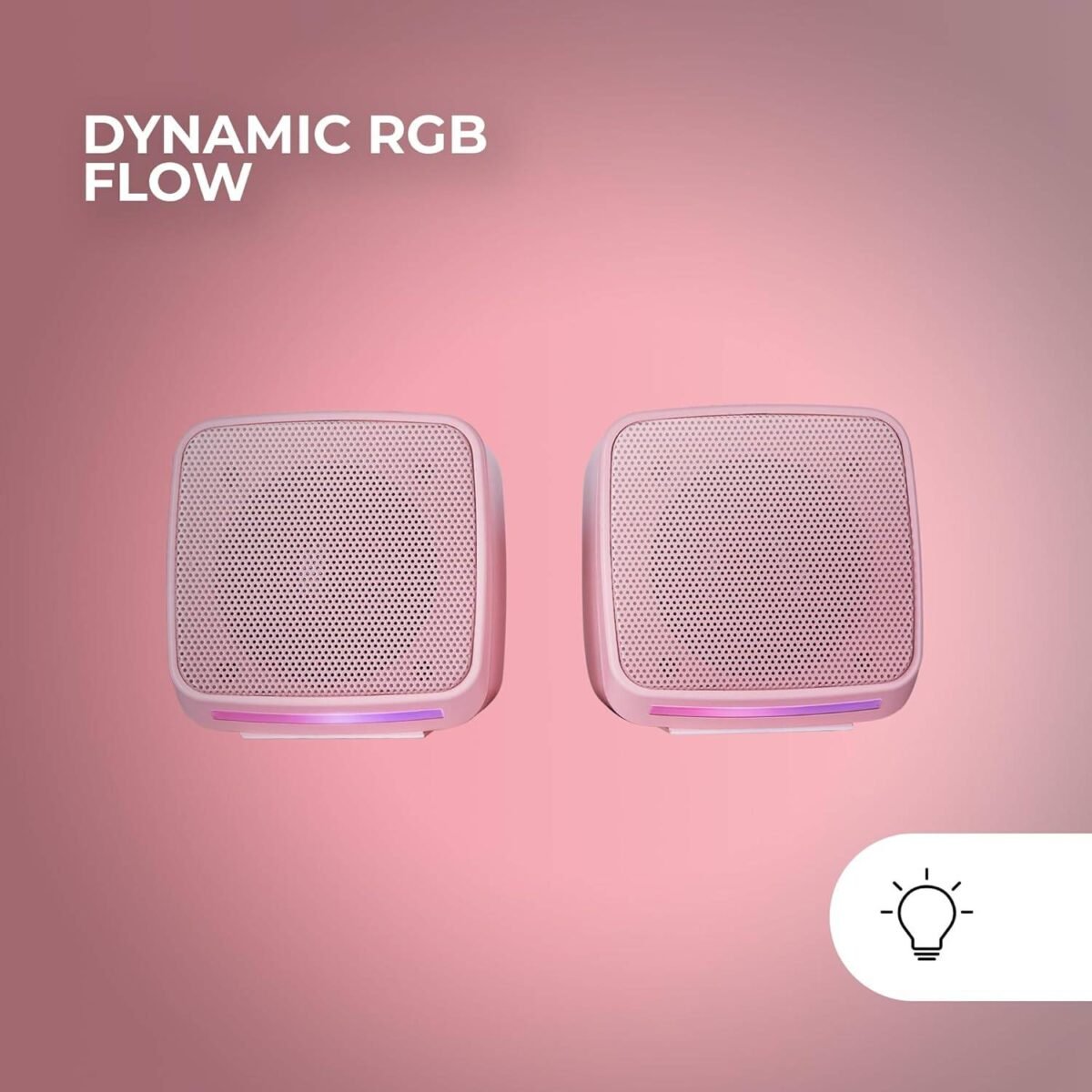 Colunas Mars Gaming MS-PRO RGB Stereo 2.0 10W Rosa - Image 5