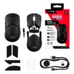 Rato Óptico HyperX Pulsefire Saga Pro Wireless/Bluetooth 26000DPI Preto - Image 2