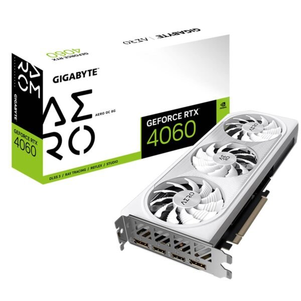 Placa Gráfica Gigabyte GeForce RTX 4060 Aero OC 8G GDDR6 DLSS3