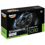 Placa Gráfica INNO3D GeForce RTX 5080 X3 GAMING OC 16GB GDDR7 Reflex 2 RTX AI DLSS4 - Image 2