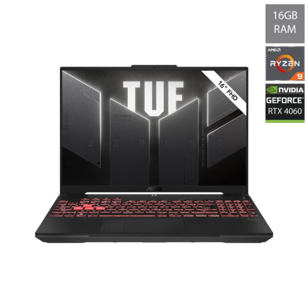 Portatil Asus TUF Gaming FA607PV-R97A46CB1 R9 7845HX 16'' WUXGA 16GB 1TB RTX 4060 W11H -USADO