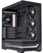 Caixa ATX EINAREX Prisma S800 RGB 4 Ventoinhas Preto