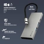 ADAPTADOR DE ALUMÍNIO 4 PARA 1 USB-C MULTI-PORTAS - Image 2