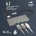 ADAPTADOR DE ALUMÍNIO 4 PARA 1 USB-C MULTI-PORTAS - Image 3