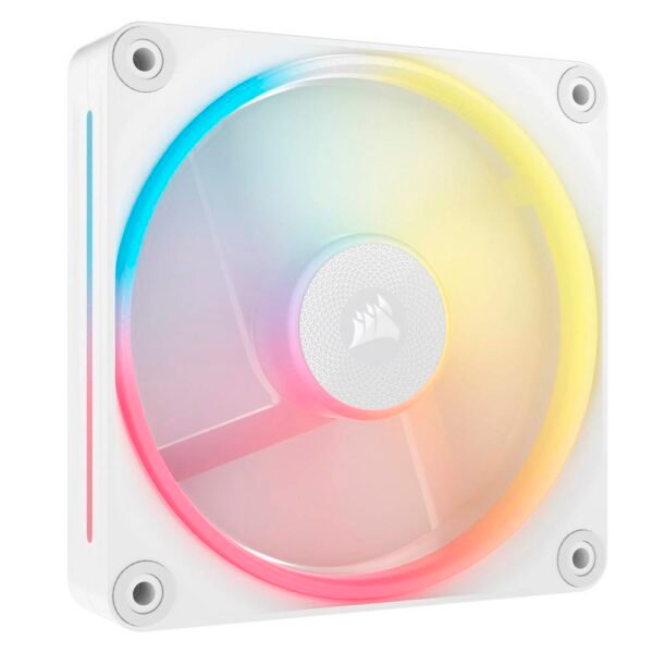 Ventoinha 120mm Corsair 2400RPM iCUE Link LX120-R RGB 4 Pinos PWM Branca (Single Pack)