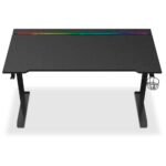 Secretária Gaming Alpha Gamer Starla RGB (140x72cm) Gaming Station Preta - Image 4