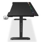 Secretária Gaming Alpha Gamer Starla RGB (140x72cm) Gaming Station Preta - Image 3