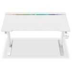 Secretária Gaming Alpha Gamer Starla RGB (140x72cm) Gaming Station Branca - Image 4
