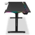 Secretária Elevatória Elétrica Alpha Gamer Zorya RGB (140x72cm) Gaming Station Preta - Image 3