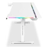 Secretária Elevatória Elétrica Alpha Gamer Zorya RGB (140x72cm) Gaming Station Branca - Image 3