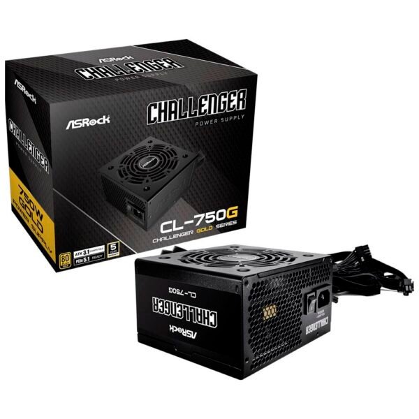 Fonte de Alimentação ATX AsRock Challenger CL-750G 750W ATX 80 Plus Gold