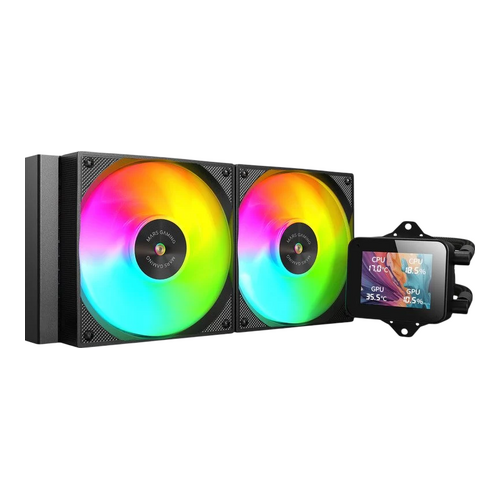 Water Cooler Mars Gaming ML-VISION240 LCD ARGB Liquid Preto
