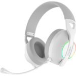 Headset Gaming CoolBox WB01 RGB USB Type-C Bluetooth Branco