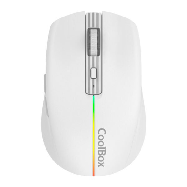 Rato Gaming CoolBox W01 RF Wireless Ótico 1600 DPI Branco