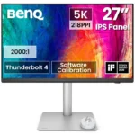 Monitor BenQ PD2730S 27" LED IPS UltraHD 5K Delta E<2 com Validação Pantone, Altura Ajustável e USB-C