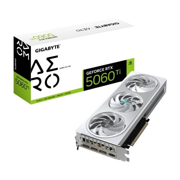 Placa Gráfica Gigabyte NVIDIA GeForce RTX 5060 Ti "Blackwell" Aero OC 8G GDDR7 DLSS4