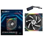 Ventoinha 120mm Lian Li Uni Fan SL120 Infinity Wireless RGB Reverse Blade 4 Pinos PWM Preta - Image 2