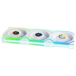 Ventoinha 120mm Lian Li Uni Fan SL120 LCD Wireless RGB Reverse Blade 4 Pinos PWM Branca (Pack 3) - Image 4