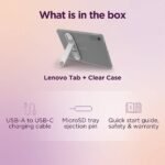 Tablet Lenovo Tab TB311FU 10.1" 4GB 128GB Wi-Fi Luna Grey + Capa Clear Case - Image 4