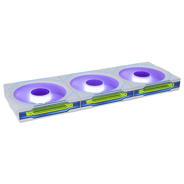 Ventoinha Lian Li UNI FAN SL120 Infinity Wireless RGB Reverse Blade PWM Branco 120mm (Pack 3)