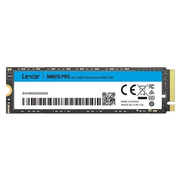 Disco Rígido Lexar NM610PRO 2TB SSD M.2 PCI Express 3.0 NVMe