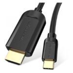 Cabo Conversor HDMI Macho 1,5 m Vention HDMI 1.4 4K USB Tipo-C Preto
