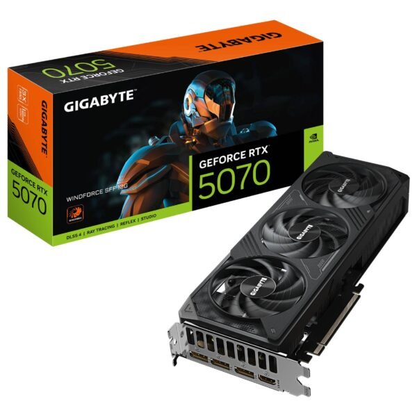 Placa Gráfica Gigabyte NVIDIA GeForce RTX 5070 "Blackwell" Windforce SFF 12G GDDR7 DLSS4