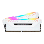 Memória Ram DDR4 Pack 2x 8GB (16GB) Corsair CL18 3600Mhz Vengeance RGB PRO Branca