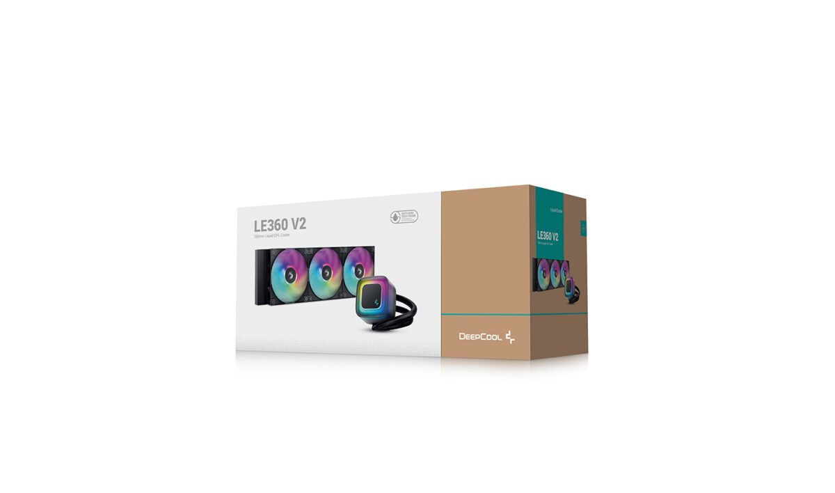 Water Cooler DeepCool LE360 V2 ARGB 360mm (3x120mm) Preto - Image 6