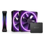 Ventoinha NZXT F120 RGB DUO Triple Pack 120mm Preto 3 unidade(s)