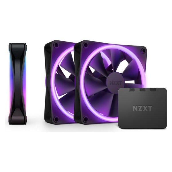 Ventoinha NZXT F120 RGB DUO Triple Pack 120mm Preto 3 unidade(s)