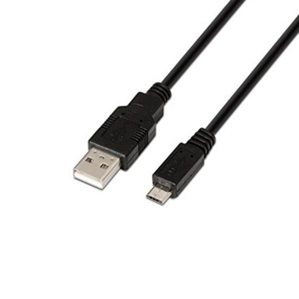 Cabo de Dados Aisens (USB A - Mini USB B - 1 m - Preto)